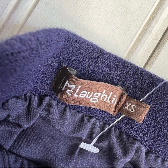 J. McLaughlin Size XS Metallic Gold Theda Pleated Midi Skirt New! - Picture 6 of 10